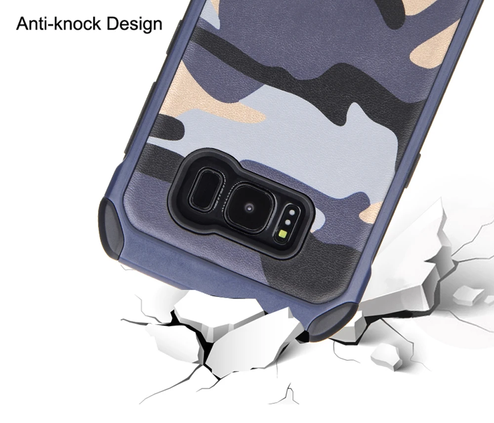 Keysion чехол для Samsung Galaxy S8 плюс G950 G955 камуфляж ПК + ТПУ 2 in1 анти -стук Защитная крышка