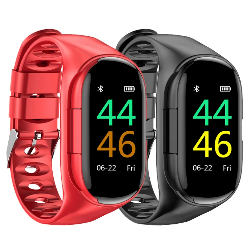 M1 Newest AI Smart Watch with Bluetooth Earphone Heart Rate Monitor Wristband Long Time Standby Sport Fashion Bracelet | Электроника