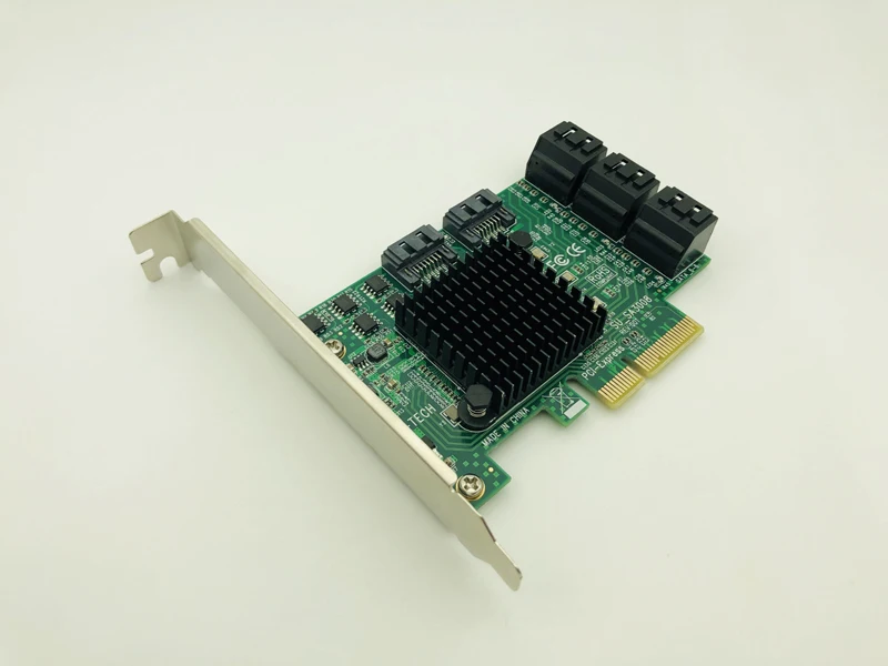 Адаптер PCI E Express на SATA 3 0 III с 8 портами 6 ГБ|Платы расширения| |