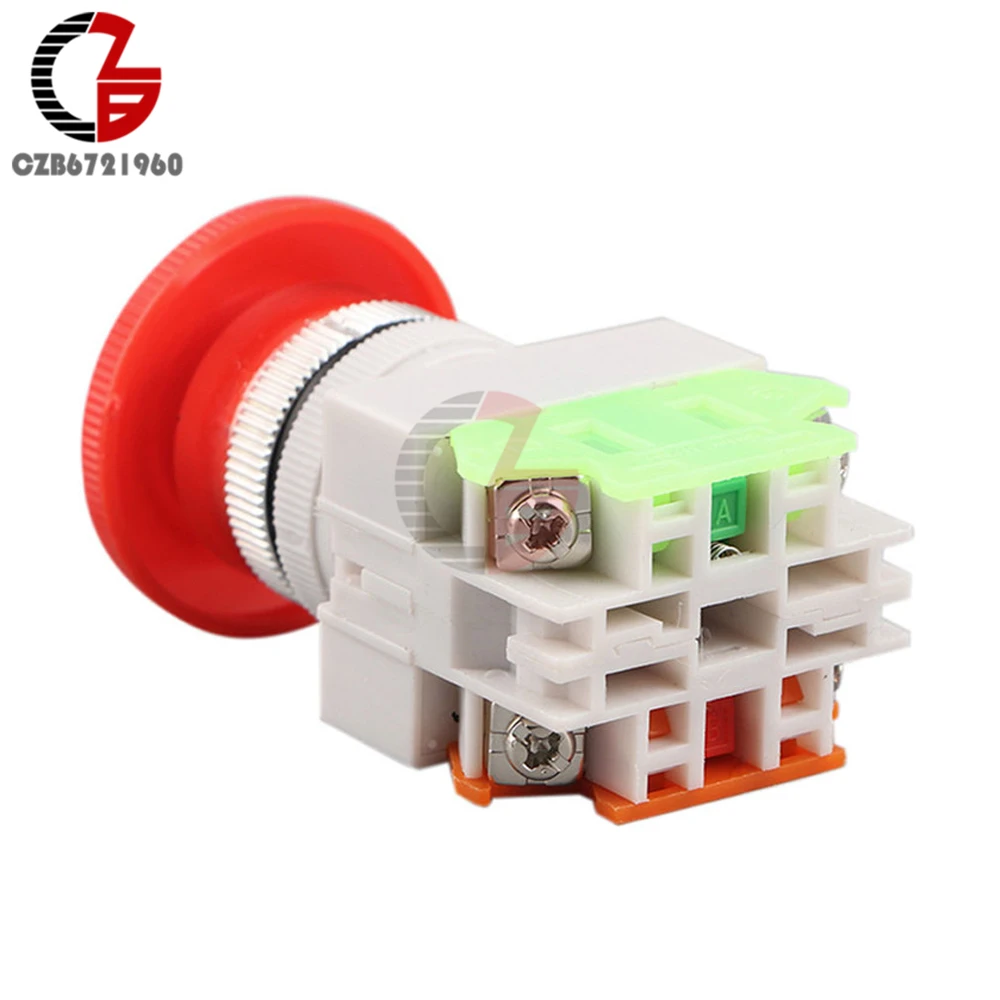 Кнопка аварийной остановки 1NO 1NC DPST AC 660 В и 10 А|switch switch|emergency push button switchemergency stop switch |