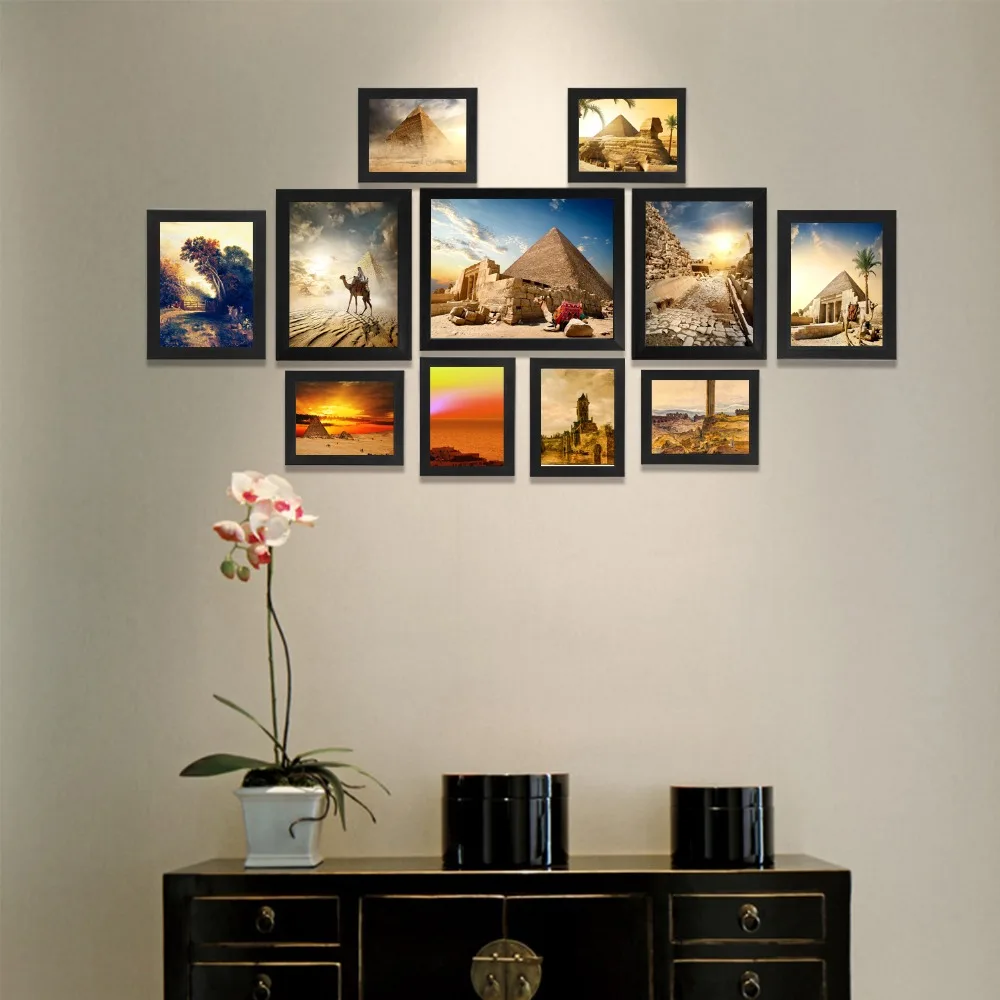 10/11 шт. настенные рамки из ПВХ для гостиной|black picture frame|frames for pictureswooden photo frame |
