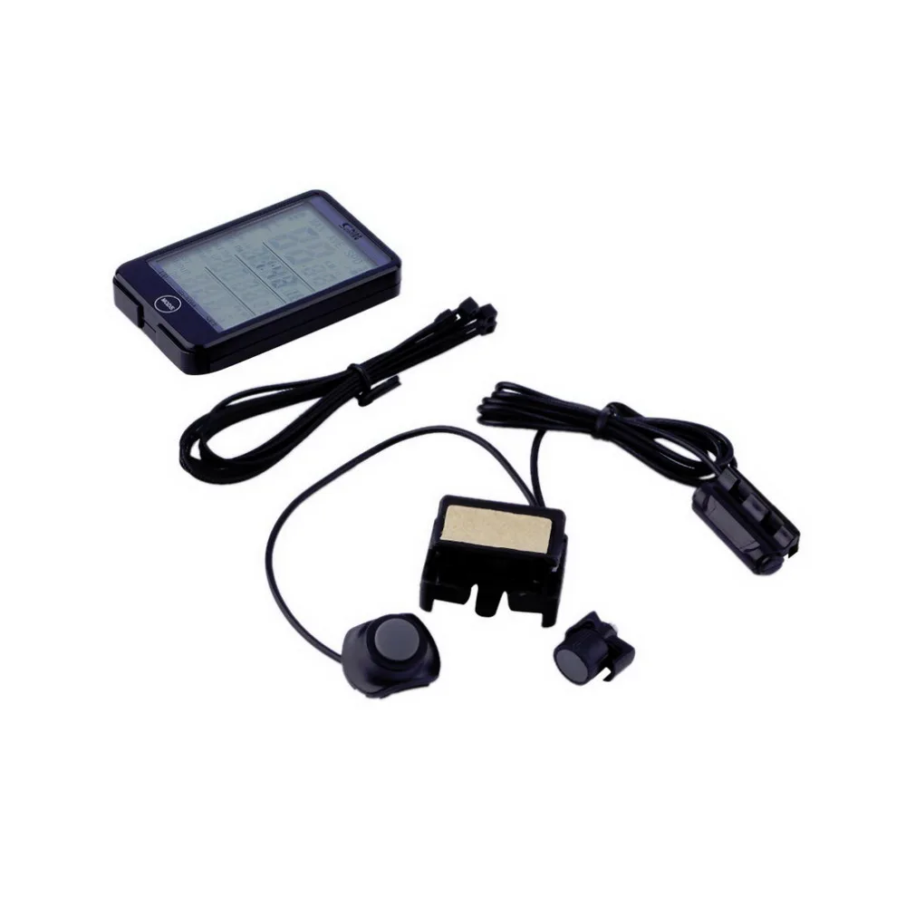 Water-resistant Multifunction Wired Computer Odometer Speedometer Touch Button LCD Backlight Backlit |