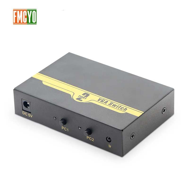 Kvm переключатель VGA 2 порта USB 0 KVM 1600P сплиттер коробка для клавиатуры