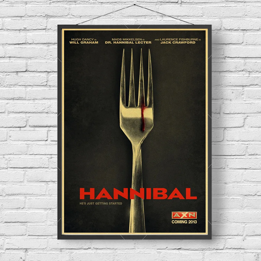 Винтажные плакаты Hannibal Hugh dancy ужасные триллеры украшения для дома Крафтовая