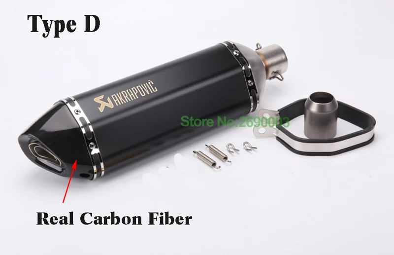 Лазерная маркировка логотипа Akrapovic глушитель выхлопной трубы для мотоцикла id51мм длина 470 мм Глушитель для мотоцикла с DB Killer