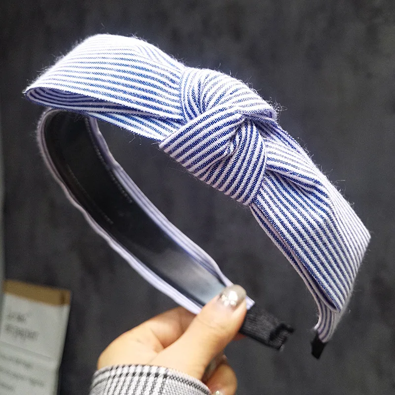Headband Women Girls Pink Black Hairband Imitation Stripe Hair Accessories Princess Hoop | Украшения и аксессуары