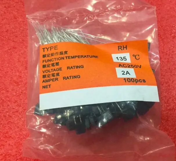 100pcs RH 145C 145Degree 140 Thermal Fuse temperature fuse 2A 250V fan motor thermal | Обустройство дома