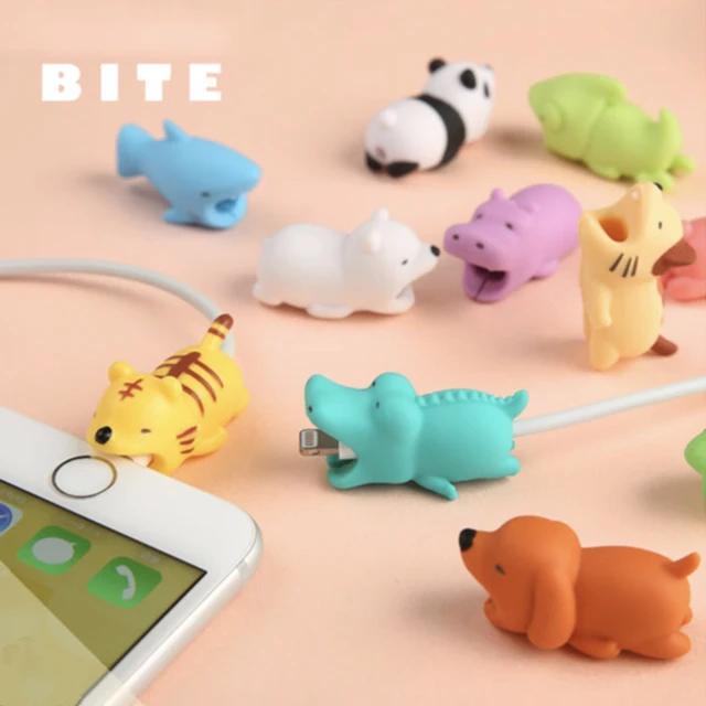 1 шт. защита для кабеля &quotукус&quot Iphone кабель битеры usb Собака Панда мобильный в
