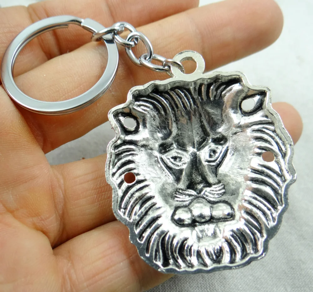 Модное креативное кольцо для ключей из сплава серебряные подвески в виде головы