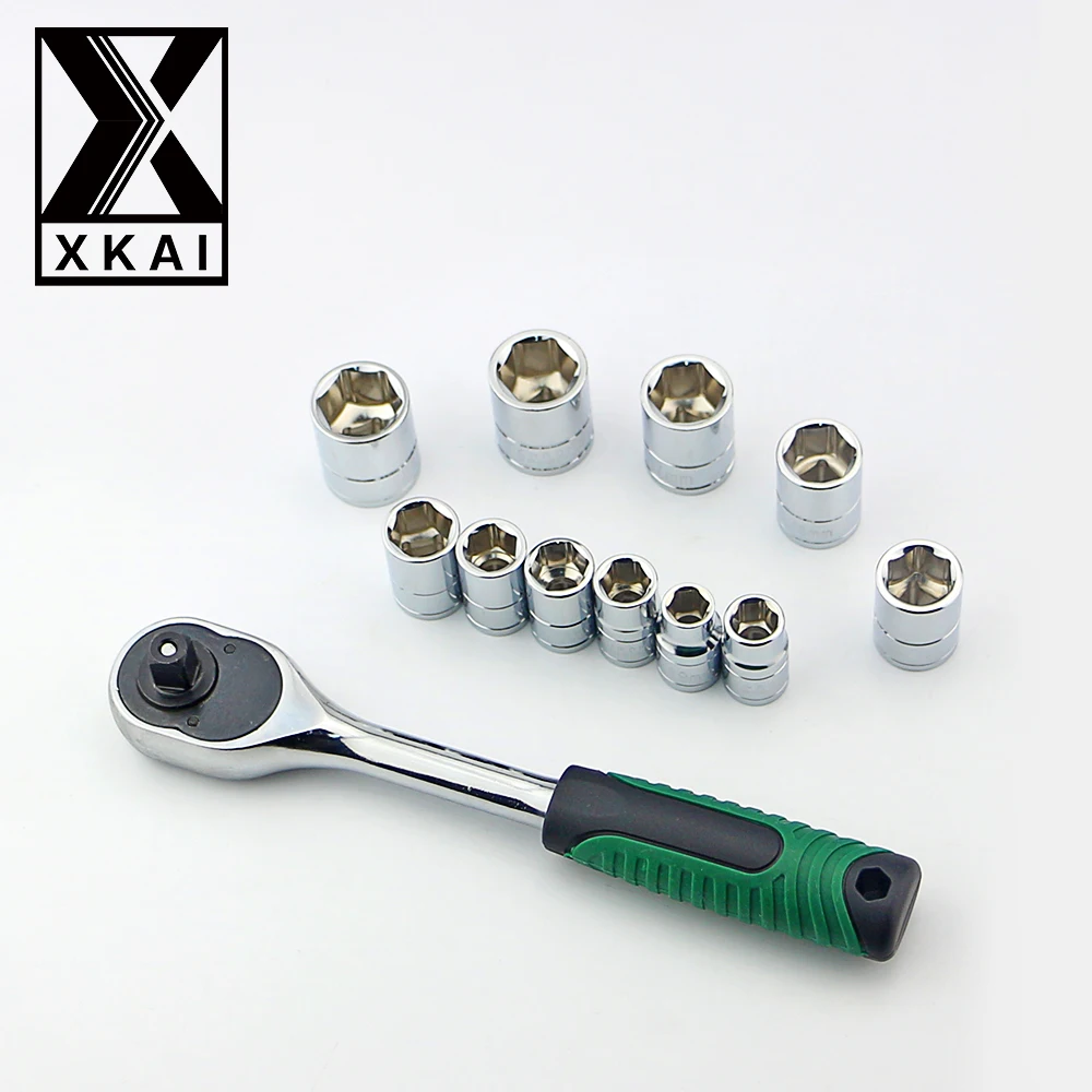 XKAI 3/8 &quot9 19 мм торцевой ключ головка метрический Набор торцевых головок комплект