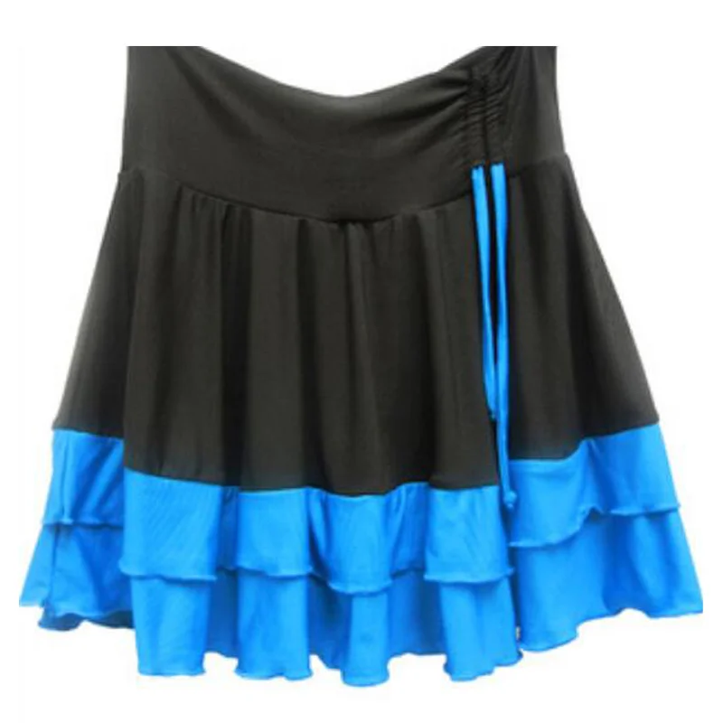 2019 Сексуальная Женская юбка для латинских танцев сальса Танго Румба Самба Пасо