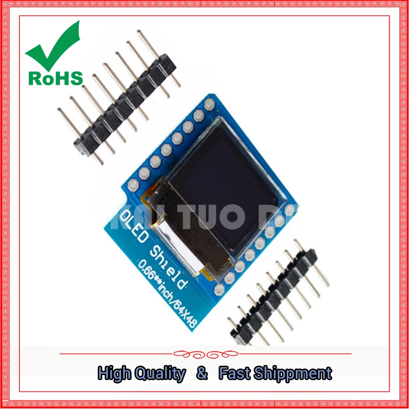 0 66 дюймовый oled-дисплей модуль ЖК-модуль IIC/I2C интерфейс для D1 MINI дюймов |