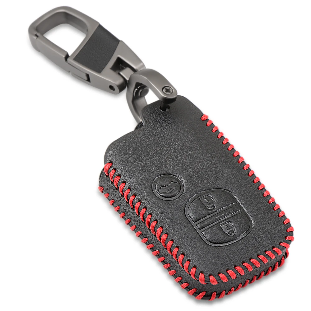Умный кожаный автомобильный чехол брелок с 3 кнопками и дистанционным