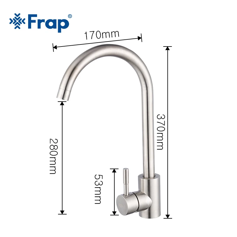 frap stainless steel kitchen faucet hot cold water 360 rotate oatmeal mixer faucet for kitchen torneira cozinha y40107 1 free global shipping