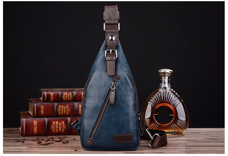 Из искусственной кожи мужские сумки груди модные Crossbody Travel Bag человек кражи сумка мужской один ремешок сумка поясная