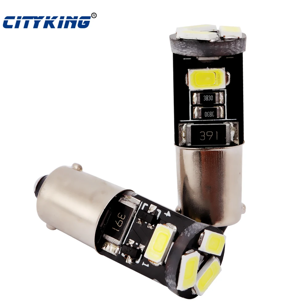 

Оптовая продажа 100 шт./лот Canbus ba9s led 5smd 5730 5630 Светодиодные Автомобильные лампы ba9s t4w Canbus W5W 194 SMD без ошибок белые лампочки