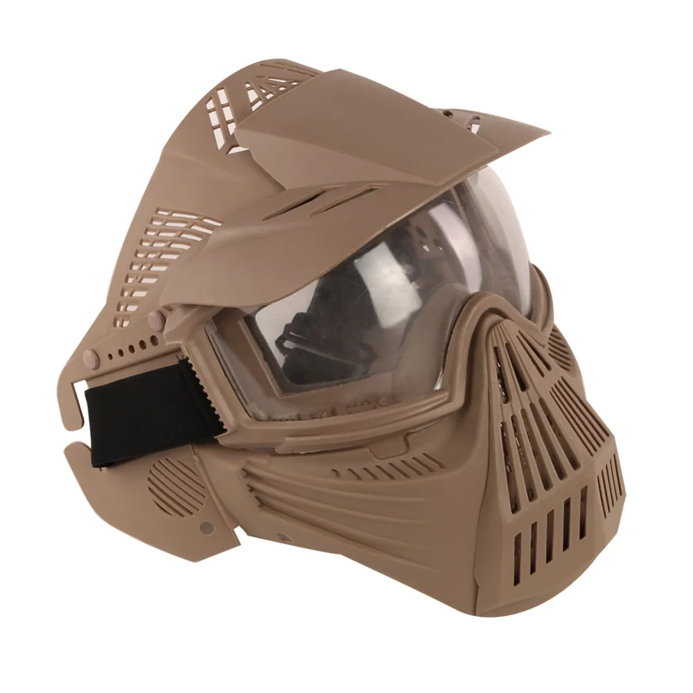 1X CS Game Mask Crystal Goggles Full Face Protect Airsoft Paintball Archery Shooting Practice Outdoor | Спорт и развлечения