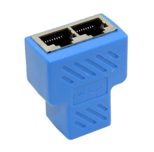 2 шт. STP UTP Cat6 RJ45 8P8C разъем к двойному сплиттеру сетевой Ethernet коммутатор адаптер |