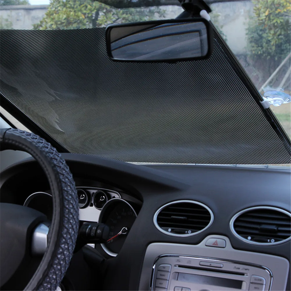 

Chunmu 58x125cm Universal Retractable Car Vehicle Curtain Window Roller Sun Shade Blind Protector Front sunshade side sunshade