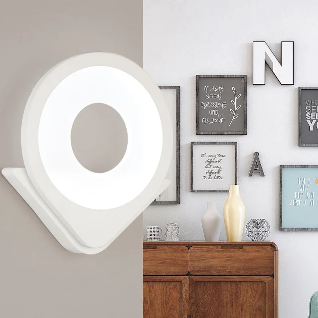 15W LED wall sconce light fixture SMD 2835 acrylic decor bedside lamp cup shape white shell | Лампы и освещение