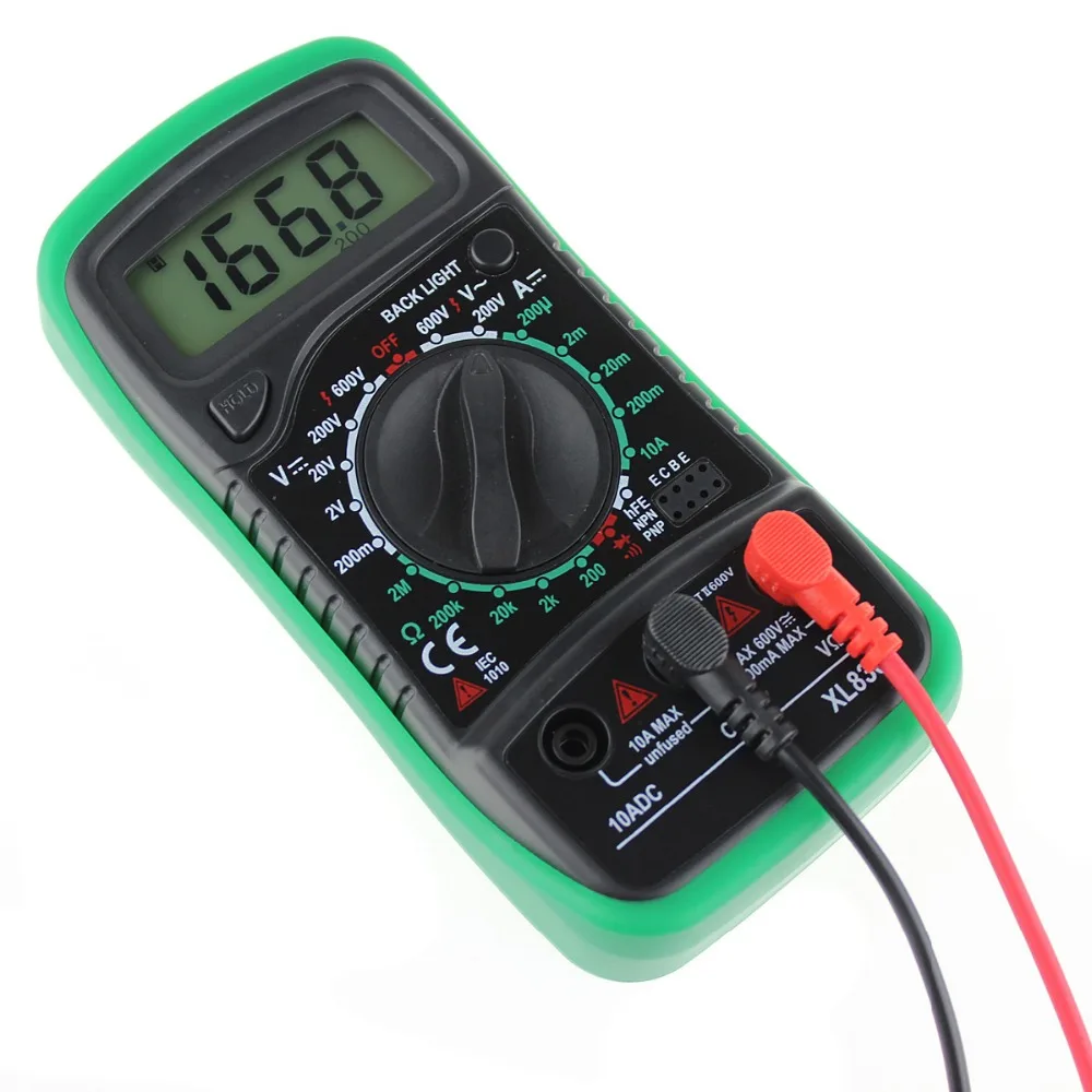 New XL830L LCD Digital Multimeter Current Voltage Resistance Transistor Temperature Tester Meter Multimetro SA723 T40 | Инструменты