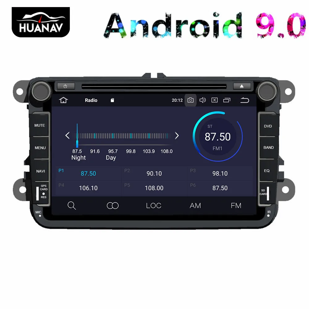 Универсальный автомобильный DVD плеер на Android 9 0 2 DIN для Volkswagen Passat B6 B7 Polo Jetta din Радио
