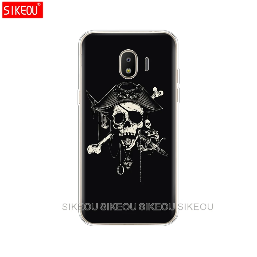 Силиконовый чехол для телефона Samsung Galaxy J3 J5 J7 2017 J330 J530 J730 PRO j2 2018 Череп Скелет