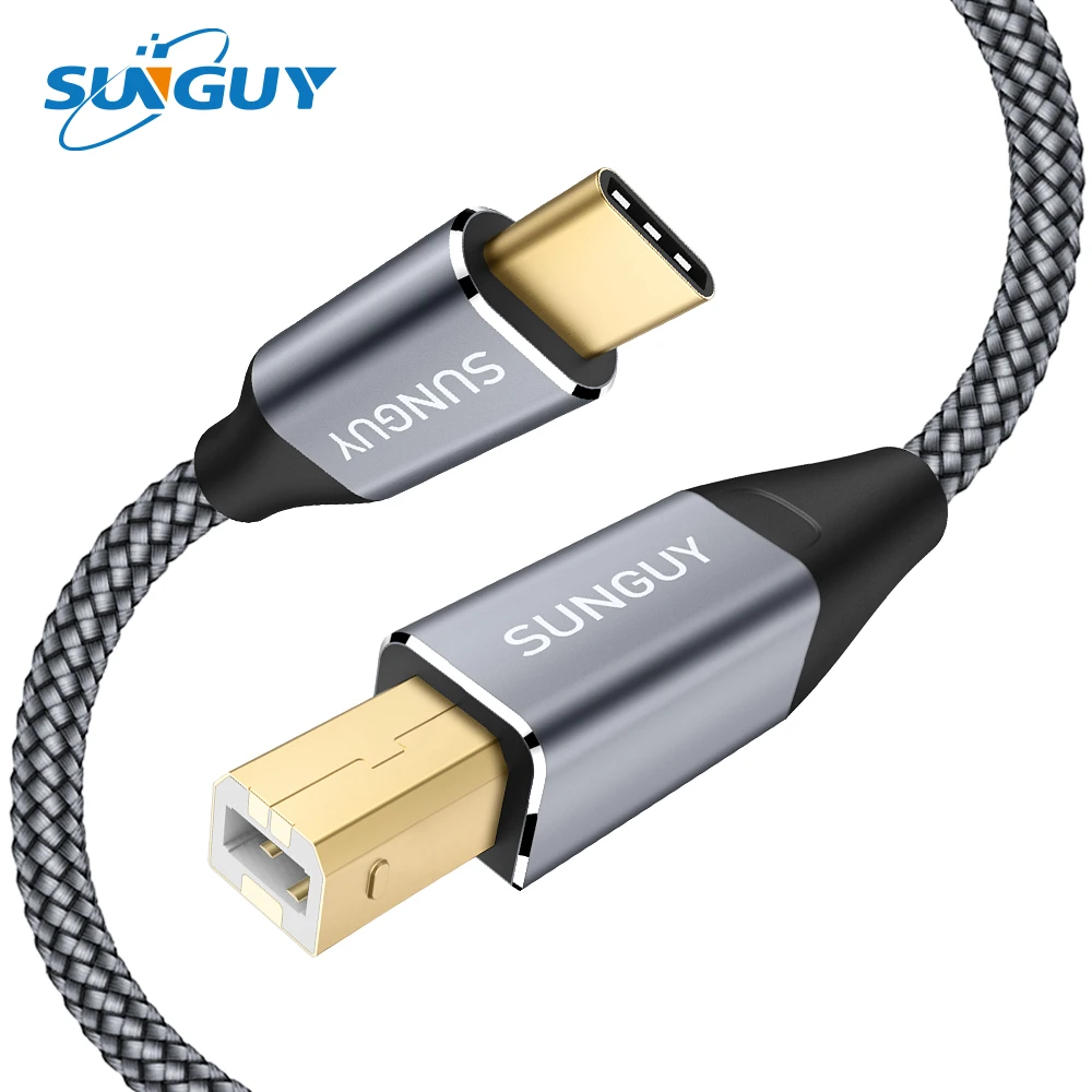 SUNGUY USB C кабель для принтера 2 0 тип типа B принтер печати этикеток факс huawei lenovo hp Dell