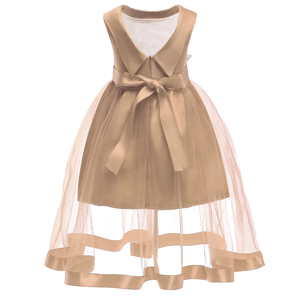 2020 Embroidery Summer Clothes Flower Princess Kids Dresses For Girls Dress Elegant Wedding Children Clothing 6 5 10 Years | Детская
