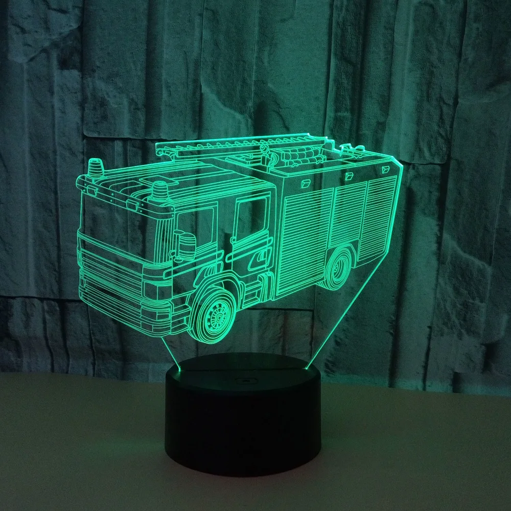 Новая огненная 3d лампа цветной сенсорный Usb светодиодный Ночной светильник