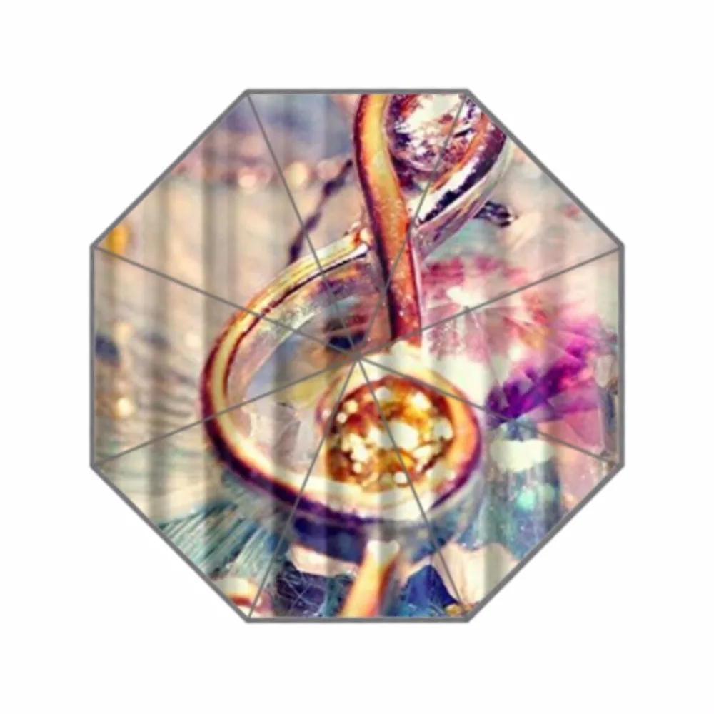 Цветной Зонт Music Note под заказ водонепроницаемый от солнца дождя из 100% алюминиевой