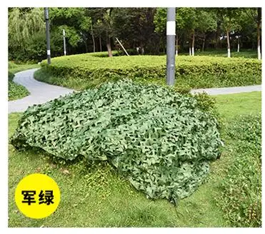 full green 2x3 м, 2x4 м, 2x5 м, 3x3 м, 3x4 м, охотничьи военные камуфляжные сетки, лесная армейская камуфляжная сетка для кемпинга, солнечные укрытия, тенты, солнечные укрытия - Цвет: full green