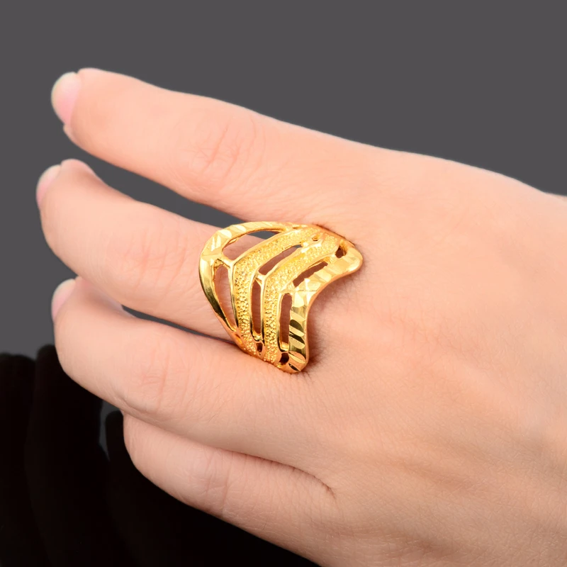 Лидер продаж модные трехрядные Многослойные кольца в стиле ретро Золотое кольцо