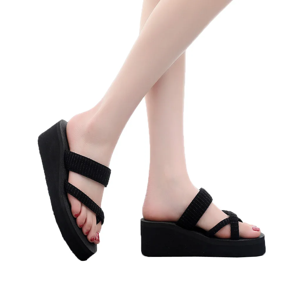 

SAGACE Fashion Ladies Slipper Flat with Shoes Summer Women's Slippers Fashion Non-Slip Wedge Clip-Toe Sandals Sequin Beach Shoes