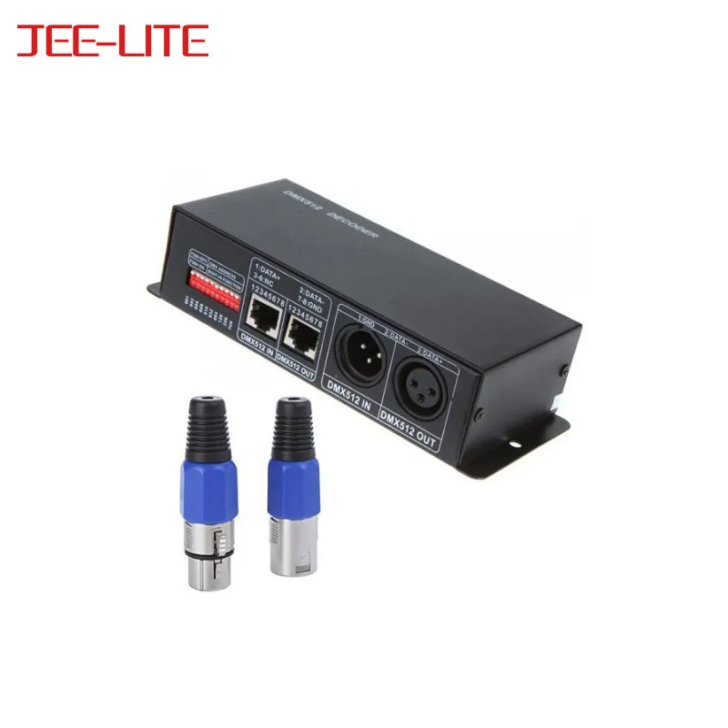 4CH DC12 24V RGBW DMX 512 декодер светодиодный контроллер RGB led DMX512 4 канала * 8A для