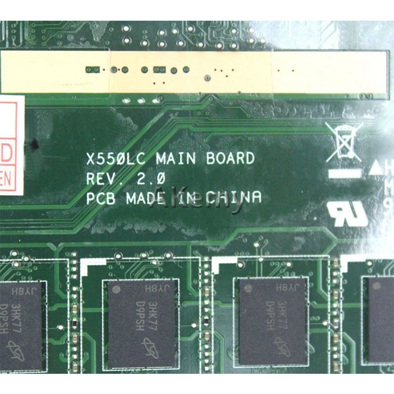 AK X550LC материнская плата для ноутбука For Asus X550LD A550L Y581L W518L X550LN тест оригинальная 4GB