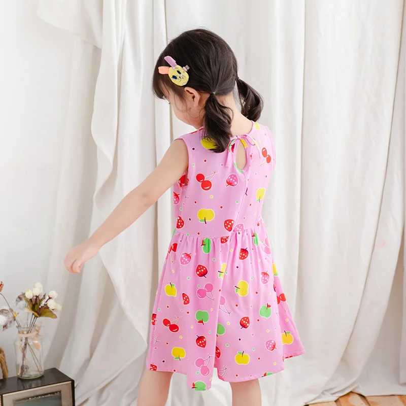 Платья для маленьких девочек лето 2019 платье принцессы детская одежда с принтом