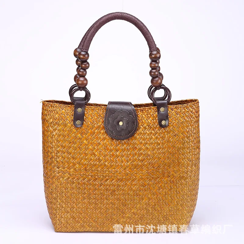 Женская плетеная сумочка ручной работы 24x28 см A4775|straw bag|beach bagbag fashion women |