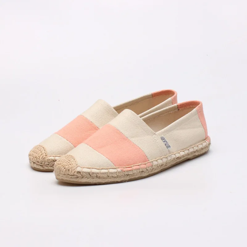 DZYM Autum New Classic Canvas Espadrille Mixed Color Women Flats Top Quality Footwear Breathable Moccasins Loafers Zapatos Mujer