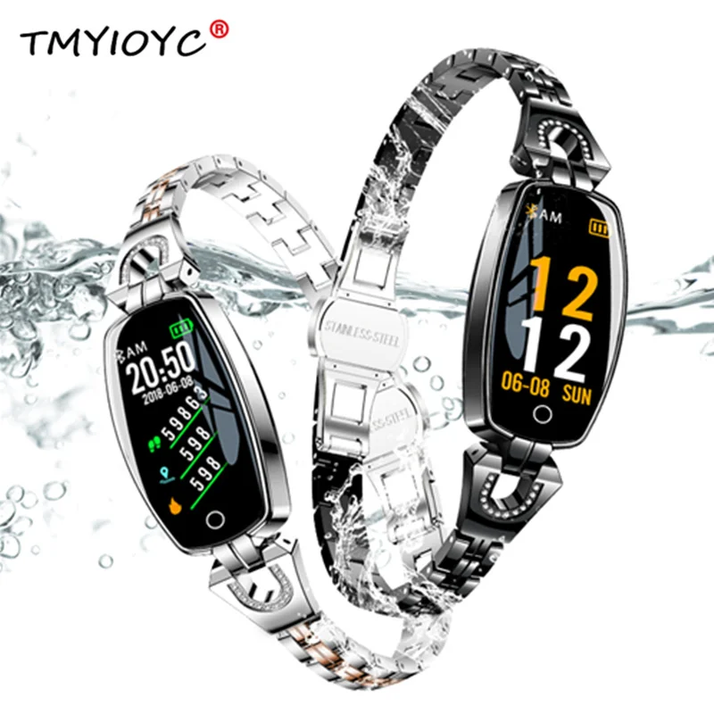 H8 Fitness Bracelet Sport Smart Watch Waterproof Heart Rate Monitoring Bluetooth For iOS Android Smartwatch Women Girl Gift