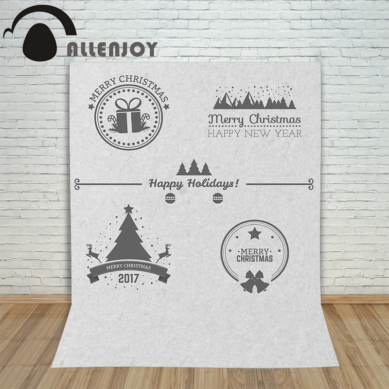 Allenjoy photography backdrops badges classic style vectors kids holiday photocall Customize profession christmas backgrounds |
