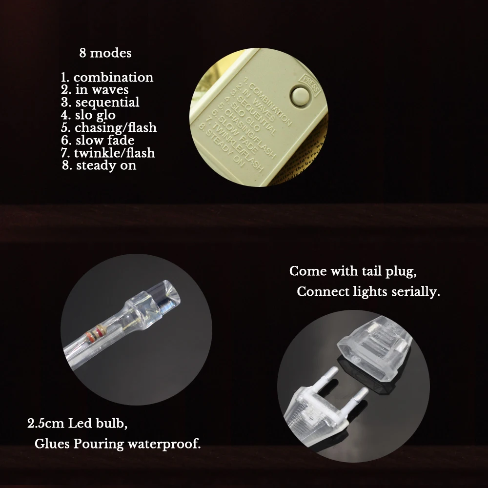 4 м 96 светодиодная гирлянда для занавесок патио Рождественская наружный декор