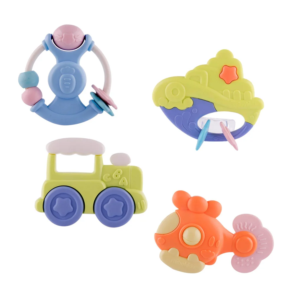 

Infant Baby Toy Set Rattles Teether Toys Infant Jingle Shaking Bell Hand Shake Lovely Bell Ring Bed Crib Newborn Educational Toy