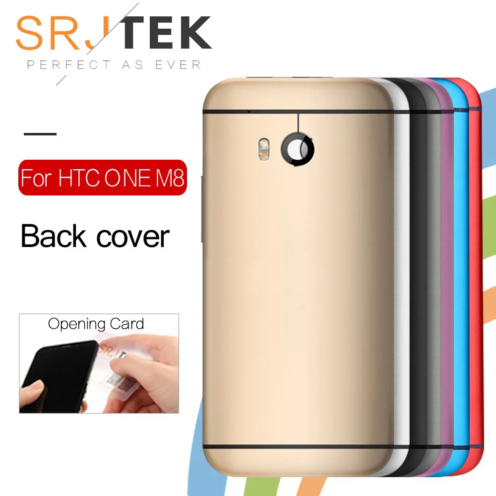 SRJTEK задняя панель корпуса для HTC One M8 Mini 2 крышка батарейного отсека с кнопкой