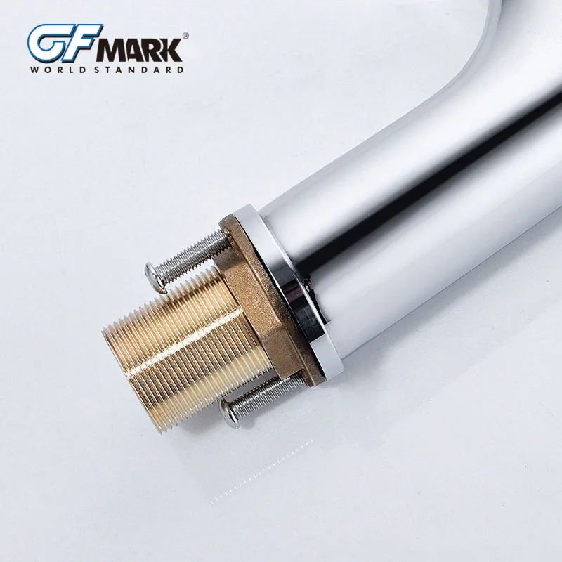 GFmark смеситель для ванной комнаты с одной ручкой раковины Современный хром одно