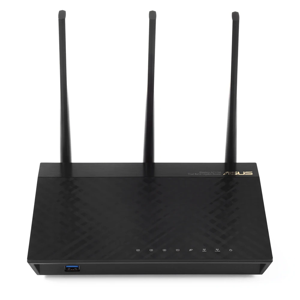 ASUS RT-AC66U двухдиапазонный 1750 м Wi-Fi маршрутизатор Беспроводной AC1750 4-Порты и разъёмы