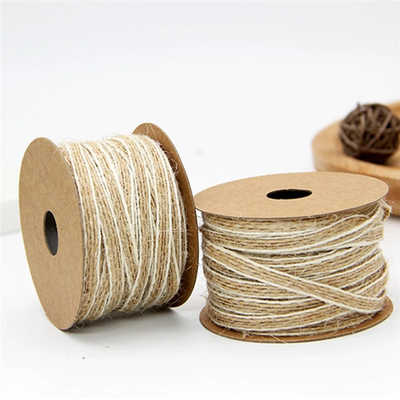 10 м/5 м в рулоне ширина пряжа Hessian лента с кружевом Винтаж деревенский DIY Швейные принадлежности домашний Свадебный декор