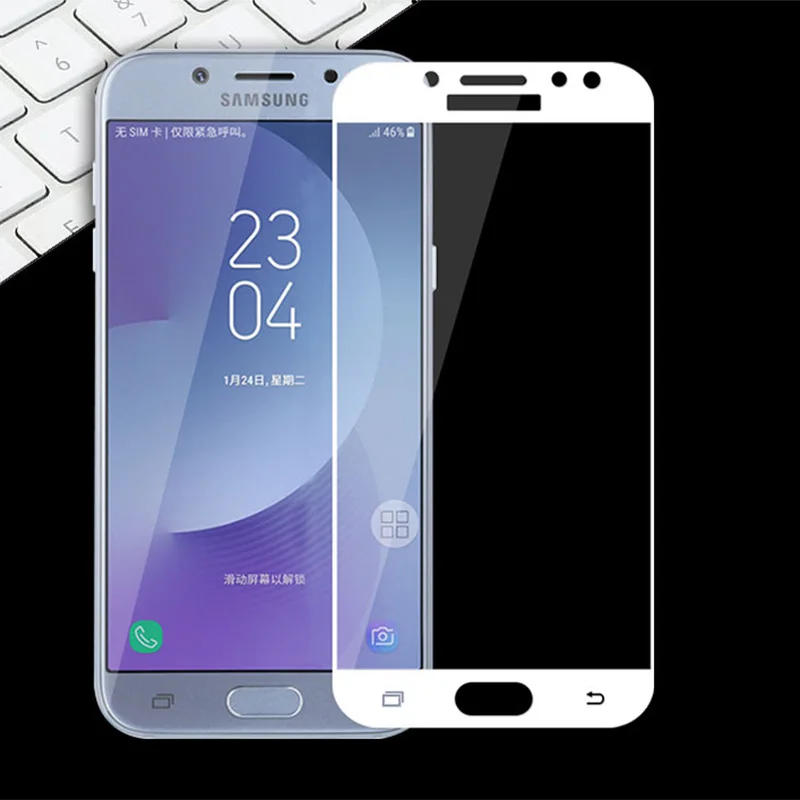 Защитная пленка для Samsung Galaxy J3, J5, J7 года экрана из закаленного стекла SM-J330 J530 J730, полное покрытие для телефона SM J330F J530F J7