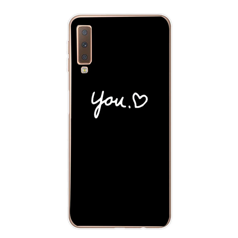 Силиконовые чехлы для Samsung Galaxy A7 2018 силиконовый цветной чехол A750 A750F 6 0 дюймов |