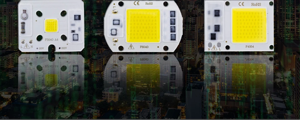 COB светодиодный чип-диод 50W 110V 220V 30W 20W 10W умная ИС(интеграционная схема) подходит для DIY открытый светодиодный прожектор светильник не нужен драйвер